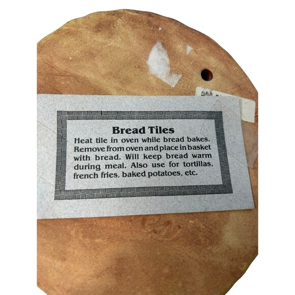 Nan Groves Pottery Bread Warmer Art Disk Round Windmill Wall Hanging Terracotta - Picture 3 of 11